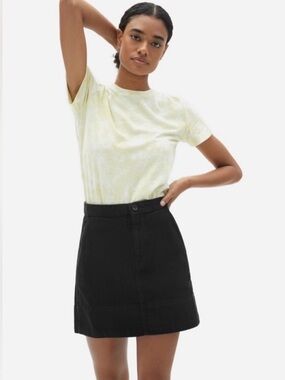 Everlane Canvas Stamp Skirt